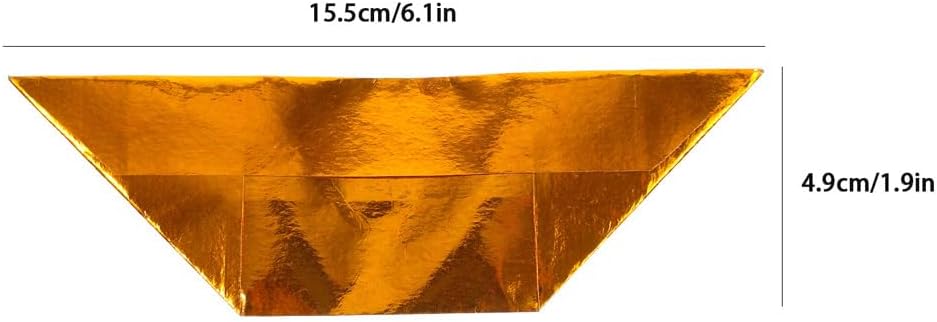 NUOBESTY 200Pcs Gold Foil Sacrificing Ingots Paper 6.10X1.92In for Ancestor Worship Qingming Festival Tomb-Sweeping Day Traditional Chinese Ritual Money