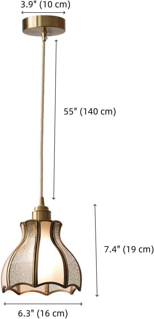 Mid-Century Brass Pendant Light Cone Shaped Opal Frosted Glass 1 Light Vintage Gold Hanging Ceiling Light Traditional Pendant Lighting for Kitchen Island