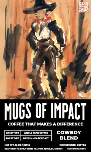 Mugs Of Impact Café en Grano Cowboy Blend 12 Ounce miniatura 6