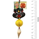 Yogic Mantra Mahakala Thangka Nazar Battu Drishti Kavach Panchmukhi Hanuman Yantra (Large 12 Inch...