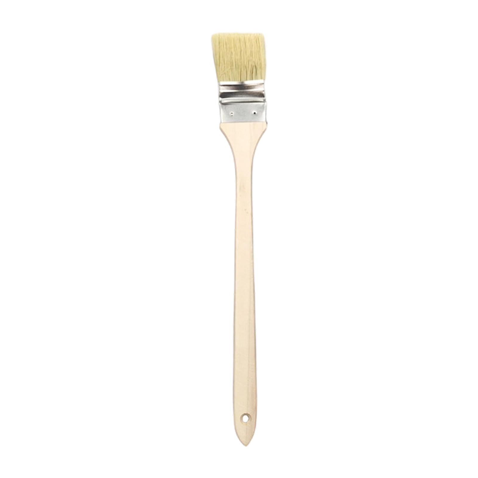 Tool with Comfortable Wooden Grip for Deeply Cleaning Long Curved Head Scrub Brush Extended Reach Curved Head