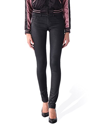 Diesel Livier 0838W Mesdames Jeans Pantalons Slim Jegging (Noir, W32)