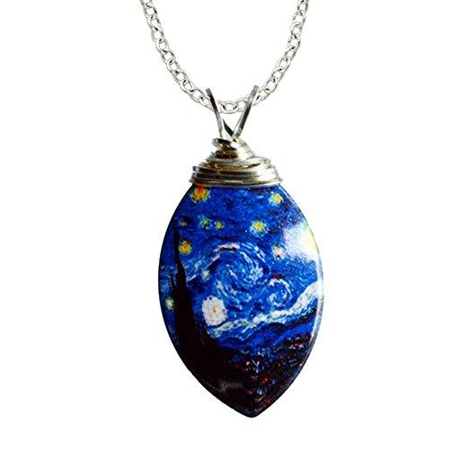 Starry Night Wired Necklace made in the U.S.A. by d'ears, 18