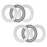FOCMKEAS 2PCS AXK5070 2AS Thrust Needle Roller Bearings with Washers 50mm Bore 70mm OD 5mm Thickness Industry Thrust Bearing
