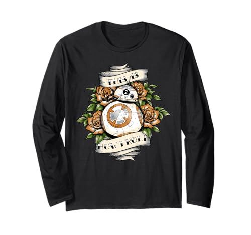 T-shirt Star Wars BB-8 manches longues pour afficher son style geek sans compromis
