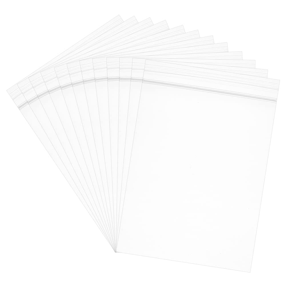 BENECREAT 200 Pack 3 Mil Clear Resealable Heavy Duty Plastic Reclosable Zipper Bags - 3" X 5"(8 X 12Cm) For Food Craft Storage 3 x 5 Inch(8x12cm) 200 Pcs