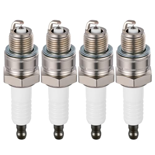 SYKRSS QL78YC Marine Spark Plugs 4 Pack - Compatible with Mercury/Mariner EFI Evinrude 10-225HP (1973-2001) Johnson 10E-90HP (1974-2005) - Replaces QL77JC4 for 2/4-Stroke Outboard Motors
