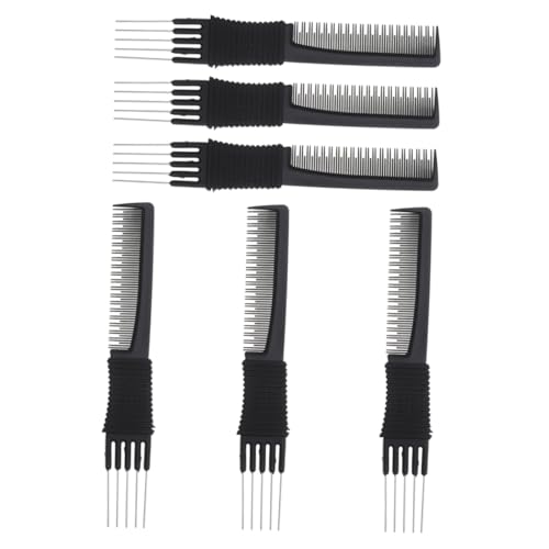 OATIPHO Peine Multifunción Para Cabello Profesional 6 Piezas Tamaño Estándar Peine De Para Peluquería Uso Doméstico y Salón