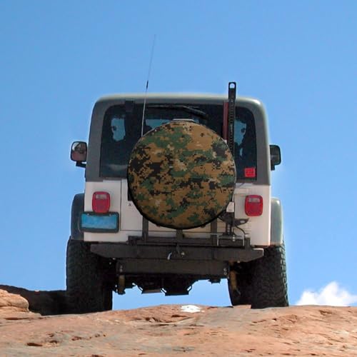 Image of US Marine Force Spare Tire Cover Marpat Camouflage Wheel Tyre Covers Travel Trailers Protectors Weatherproof Dust-Proof for Camper Trailer Truck Rv Universal 34inch