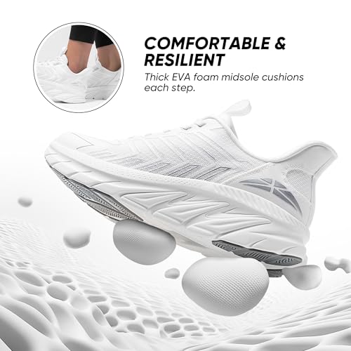 Women's Slip On Walking Shoes Running Comfortable Tennis Breathable Non Slip Athletic Gym Workout Cross Training Fashion Sneakers3