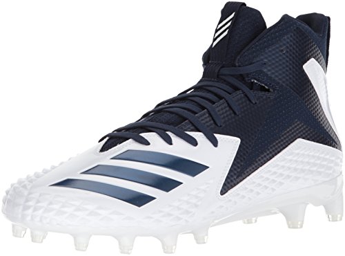 adidas Men's Freak X Carbon Mid Football Shoe, White/Collegiate Navy/Collegiate Navy, 18 M