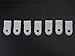 XINGYHENG 200pcs White Nylon R-Type Cable Clamps Fastener for 5/16 Inch (7.9mm) Dia Wire Tube (Plastic Wire Cord Clip Fixer)