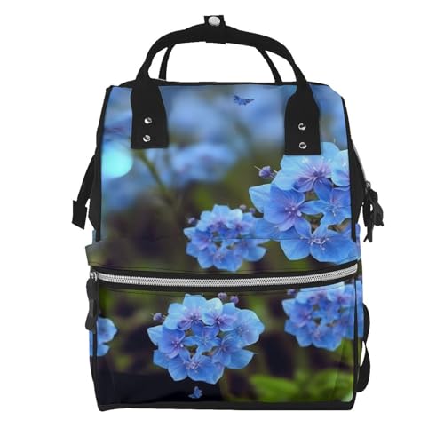 Sac à dos à langer imperméable grand format au motif montgolfière coloré