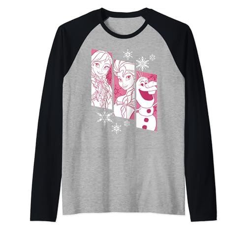 T-shirt Baseball Reine des Neiges Disney Raglan Enfant Top Frozen