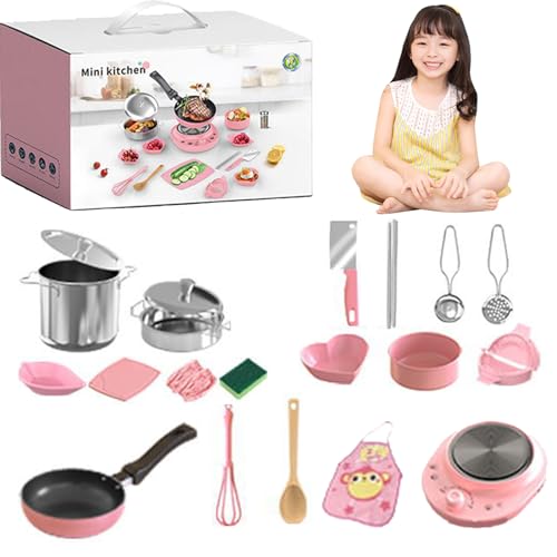 22Pcs Kids Stainless Steel Kitchen Set