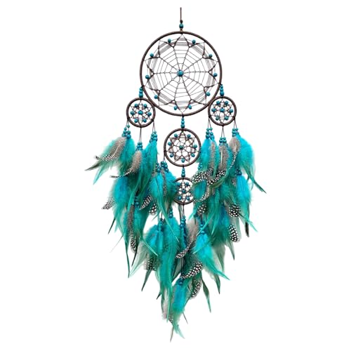 Attrape-rêves unique en plumes et fer pour transformer votre chambre en havre de paix - 8