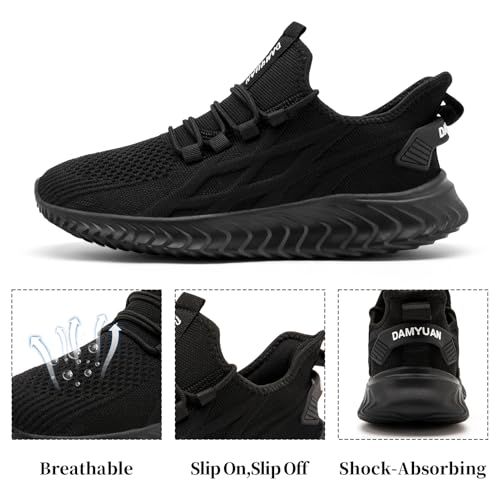 Womens Running Shoes Walking Sneakers Slip on Athletic Tennis Gym Workout Lightweight Non Slip Mesh Casual Shoe - Image 4