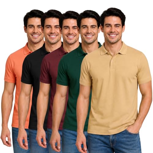 Image of INKKR Men's Polo Neck T-Shirt Combo