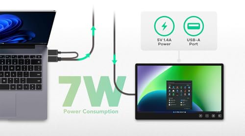 Image of Gechic T152C 15.6″ FHD Touchscreen Monitor - Capacitive Multi‑Touch, Anti‑Fingerprint 7H Glass, Dual HDMI & USB‑A, 360 Swivel Stand, VESA 75mm, Windows /Linux /Chrome Compatible