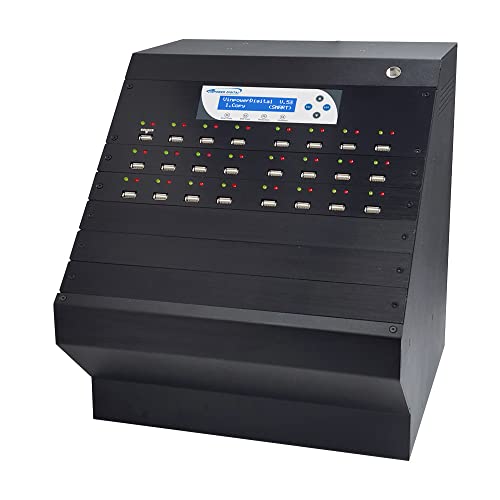 Vinpower Digital USBDupeBoxES Standalone 1 to 23 Multiple USB Flash Pen Drive and External USB Hard Drive HDD/SSD Copier Duplicator and Eraser with Asynchronous Operation