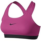 NIKE Women's Pro Bra Vivid Pink/Black/Black SM