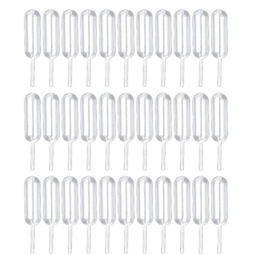 HugeStore - 100 Mini Pipettes en Plastique - 4 ml - Pipettes de transfert, compte-gouttes jetable, pour Laboratoire Cosmétique