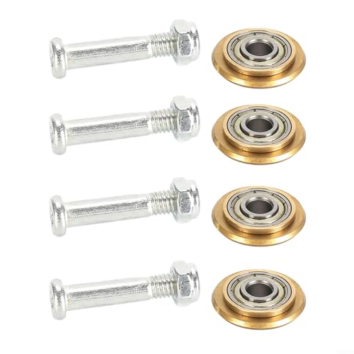 4 Pairs Tungsten-Carbide Tile Scoring Wheel Cutter, Tile Cutter Replacement Wheels For Hard Polished Tiles 22X6x6mm