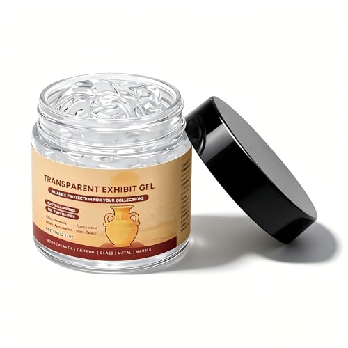 Museum Putty 60g (2.12oz) Removable Clear Gel Wax for Securing Antiques Glass Ceramic and Collectibles Reusable Residue-Free Adhesive to Prevent Falling Museum Gel Museum Wax