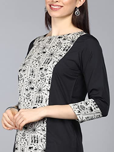 Image of Vaamsi Women's Polyester Regular Kurta