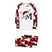 red Silk Pajamas Trendy Fashion Women Family Christmas Pajamas Matching Sets Plus Size Cute Alphabet Xmas Pjs Plaid Pajama Set Couples Long Sleeve Jammies Matching Sets Holiday Sleepwear