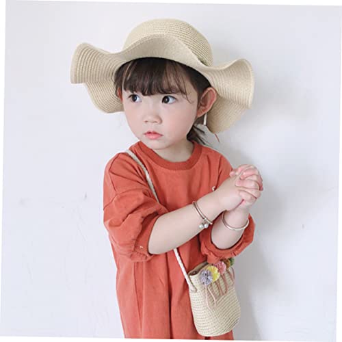 NOLITOY Summer for Beach Travel Outdoor Activities Lightweight Breathable Wide Brim Sun Protection for Boys Beige2