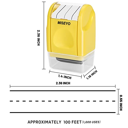 Image of Miseyo Self-Inking Dashed Handwriting Lines Practice Roller Stamp for Kids