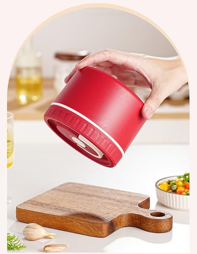 Image of House of Quirk 304 Stainless Steel Bento Lunch Box for Adults, 4 Stackable Containers with Insulated Thermal Case, Microwave Safe & Portable (Red)