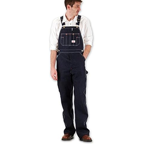 Round House Men's Classic Overalls Blue 38W x 29L Cover
