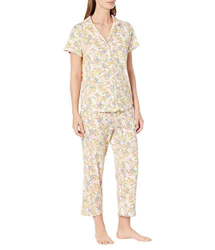 Karen Neuburger Women's Short Sleeve Girlfriend Capri Pj Set
