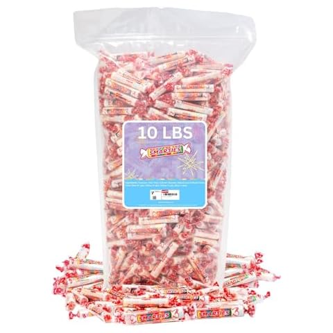 Smarties Candy Rolls Original Flavor Bulk Gluten Free & Classic Sweetness from Family Owned Since 1949 | Peanut Free, Dairy Free & Allergen Free | Perfect Yummy Treat - 10 Pound candy bag Cover