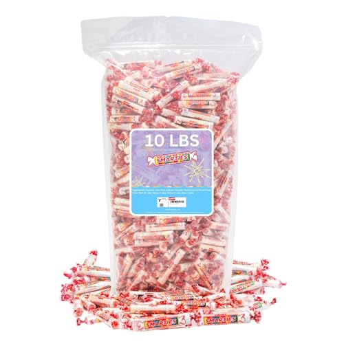 Image of Smarties Candy Bulk Rolls Original Flavor, Gluten & Vegan Free, Classic Sweetness from Family Owned Company Since 1949, Peanut-Free & Dairy-Free, Perfect Halloween, 10 lb Bag