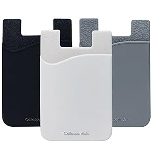 USA Merchant – Cellessentials Redesigned Card Holder – Silicone Stick on Cell Phone Wallet with Pocket for Credit Card…