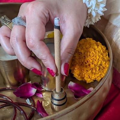 Image of Dhoop Sticks | Refill Pack of 40 Bamboo-Free Compressed Incense for Home & Meditation | Pooja & Rituals (Oudh Noir (Oud & Leather))