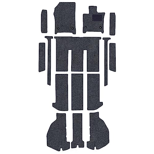 D.Iプランニング 【 新型 アルファード ヴェルファイア 40系 7人乗り用 】 フロアマット & ステップマット セット DXグレー 社外品