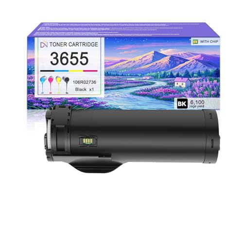Image of 3655 Toner Cartridge Compatible for Xerox 3655 106R02736 Toner Cartridges Work for Xerox WorkCentre 3655 3655i 3655I /X 3655S Printers