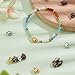 PH PandaHall 100 Sets Magnetic Clasps Mixed Color Necklace Bracelet Clasps Oval Brass Magnet Converter Jewelry Clasps Extenders Locking Clasps for Bracelet Necklace Jewelry Making, 11x7mm