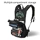 Jueachy Trinkrucksack mit 3L TPU Trinkblase: Skirucksack Fahrradrucksack Klein für Damen Herren Molle Militär Motorrad Rucksack Taktischer Laufrucksack für Fahrrad Laufen Radfahren Wandern Joggen