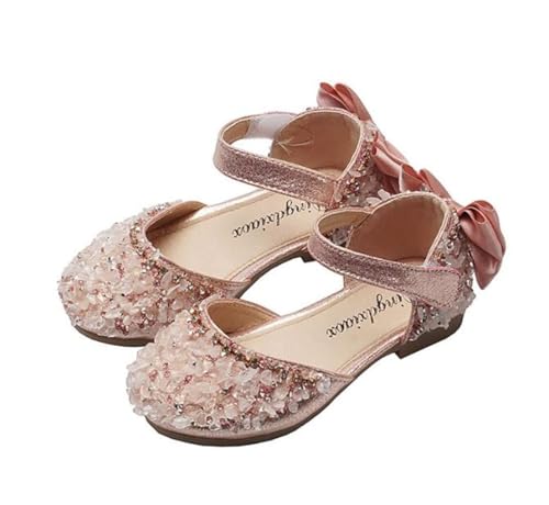Girls Mary Jane Flats for Little Kids Toddler Glittery Dress Princess Ballet Shoes