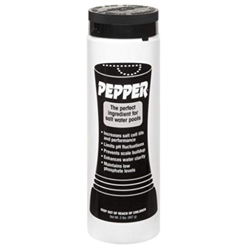 API Pepper - 2lb Salt Water Pool Chemical Maintenance Balancer - White Granular - Prevents Scale, Corrosion, Maintains Low Phosphate Levels