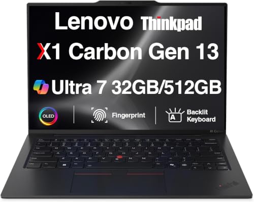 Image of Lenovo ThinkPad X1 Carbon Gen13 Laptop 14.0 inch 2.8K OLED, Ultra 7, 32GB /512GB