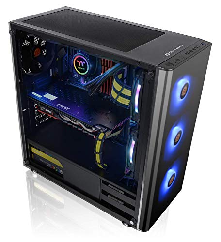 Thermaltake V200 Tempered Glass RGB Edition 12V MB Sync Capable ATX Mid-Tower Chassis with 3