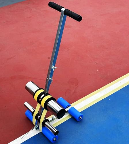 Basketball Court Tape Marking Machine with Drawing Circle Kit - Line Striping Machine for Creating Custom Lines and Circles on Playing Fields