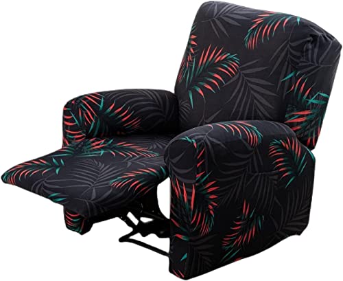 Housse De Fauteuil Inclinable 4 Pièce Extensible, Doux Antidérapante avec Poche Latérale Housse Fauteuil Relax Electrique 1 Place , Imprimées Spandex Canapé Protege de Meubles Lavable ( Color : #10 ) Cover
