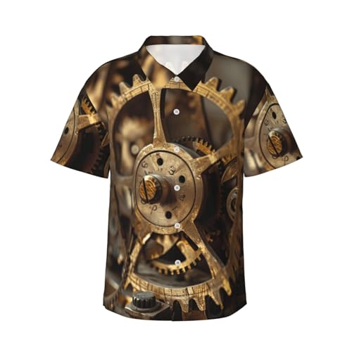Chemise hawaïenne à manches courtes homme Clock Gear pour des vacances légères
